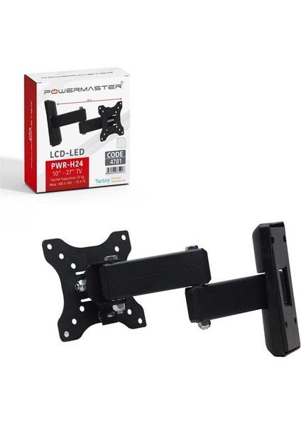 Pwr-H24 10''-27'' Çift Kollu Kilitli Hareketli Tv Duvar Askı Aparatı fiyatları
