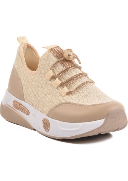 Bej Anorak Taşlı Kadın Casual Ayakkabı 702465 Z modelleri