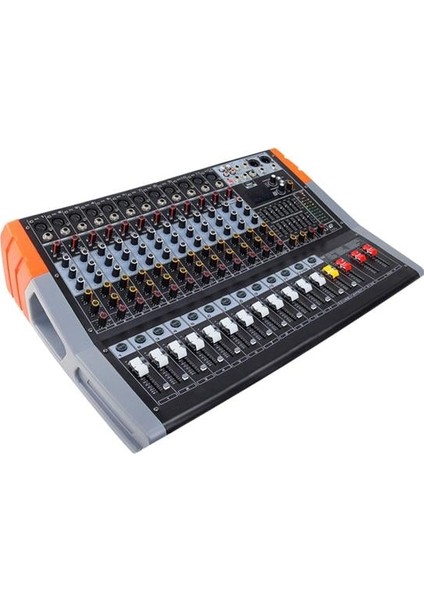 KRS-12P 1100FX 2X500W 12 Kanal Bluetooth Power Mikser