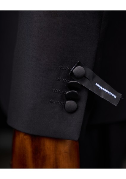 İtalyan kesim slim fit şal yaka ceket pantolon damatlık set siyah T11898 fırsatları