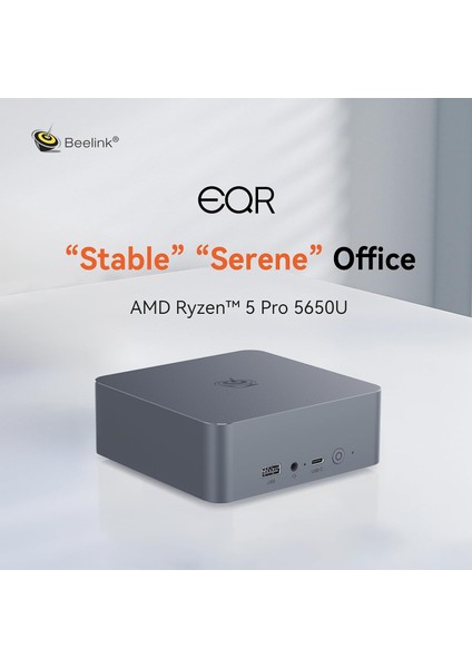 Eqr5 Amd Ryzen 5 5650U, 16GB Ddr4 Ram, 500GB Ssd,2xhdmı, 2xethernet,win 11 Pro Mini Pc (Bee-Eqr5-D4) fiyatları
