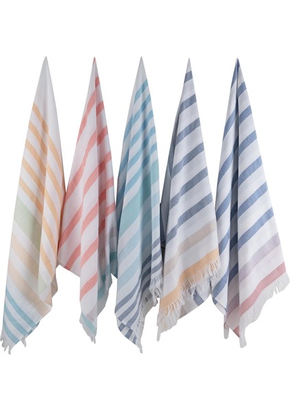 Renkli Çizgili Desenli Hafif Çok Amaçlı 70X140 cm Peştamal Baveno indirimleri