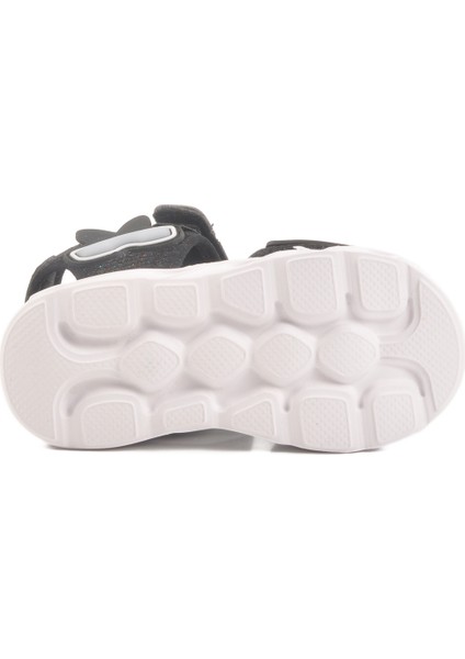 Siyah Cırtlı Işıklı Kız Bebek Sandalet 018127 B indirimleri