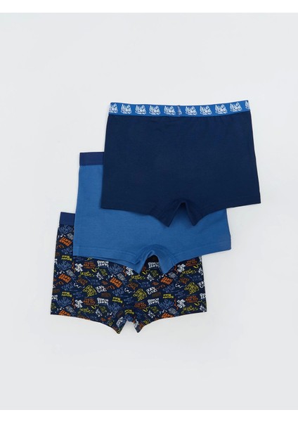 Lcw Kids Lacivert Baskılı Erkek Çocuk Boxer 3'lü fiyatları