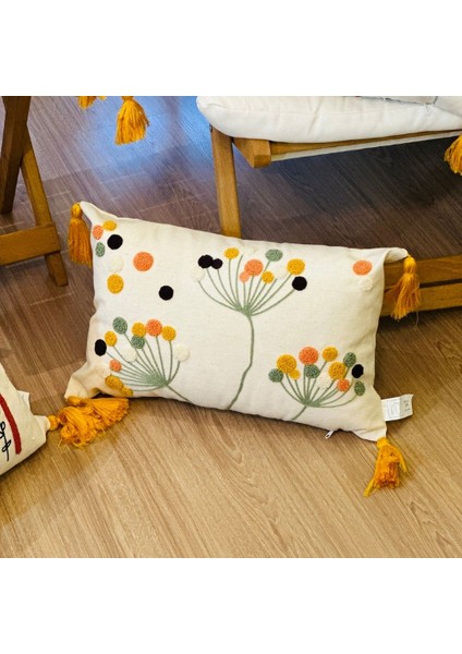 4’lü Punch Işlemeli Premium Nakışlı Dal Çiçek Temalı Dekoratif Kırlent Kılıfı fırsatları