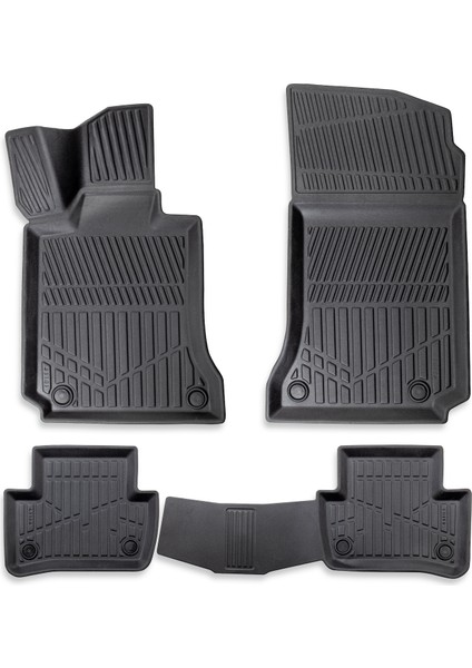 Mercedes C Serisi W204 2007-2014 Myk 3D Premium Havuzlu Oto Paspas ve 3D Bagaj Havuzu