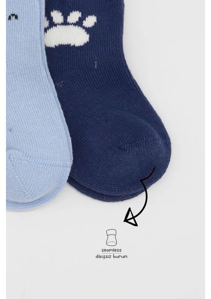 Bfs Bistyle Bear Penye Soket Çorap 2'li BS10116 Mavi modelleri