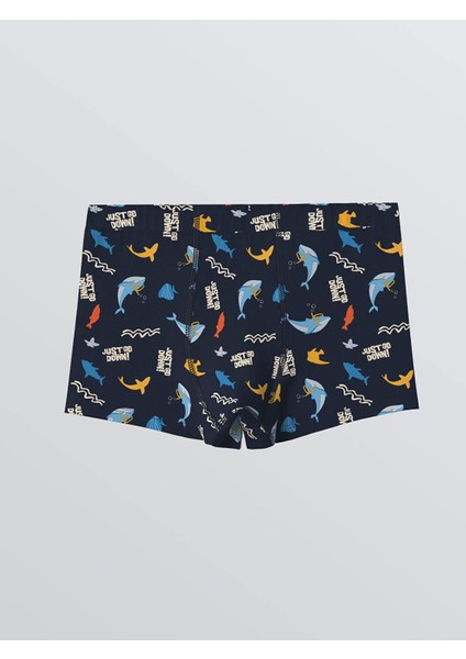 Lcw Kids Lacivert Baskılı Erkek Çocuk Boxer 3'lü fırsatları