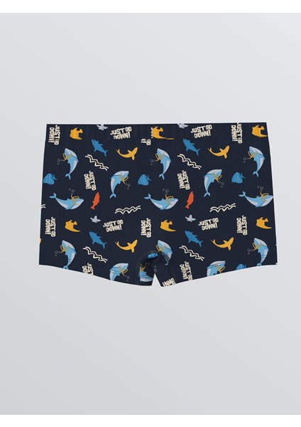 Lcw Kids Lacivert Baskılı Erkek Çocuk Boxer 3'lü indirimleri