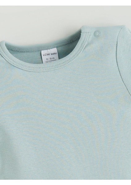Lcw Baby Mavi Baskılı Erkek Bebek Çıtçıtlı Body 2'li modelleri
