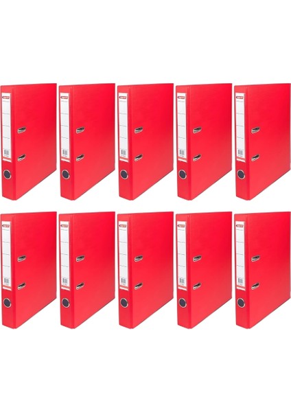 Klasör, 10 Adet, 2 Halkalı, 350 Sayfa Kapasiteli, Kırmızı fiyatları