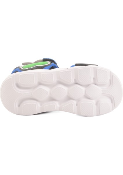 Mavi Cırtlı Işıklı Erkek Çocuk Spor Sandalet 018127 P indirimleri
