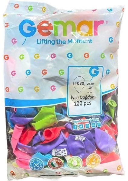 Bfs Gd-90 Doğum Günü Balonu 100 Adet -Dinamik Oyuncak fiyatları