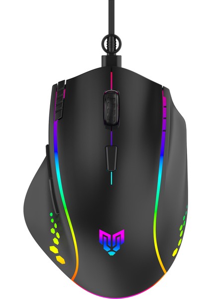 Luxor Gaming Gamer Oyuncu Mouse 12800DPI Siyah