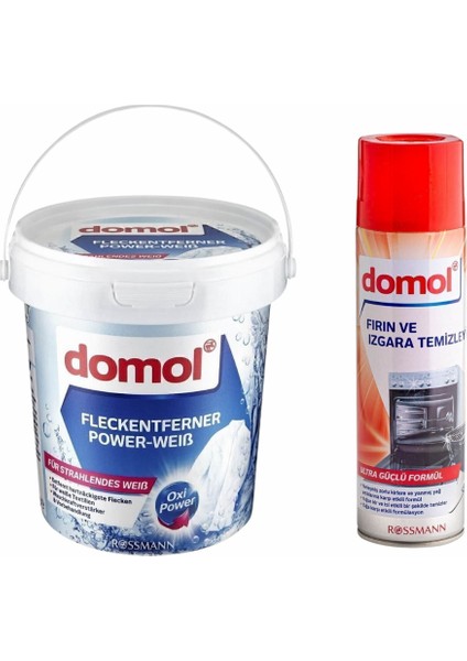 Beyazlara Özel Leke Çıkarıcı Toz Oxi Güç 750 gr + Fırın ve Izgara Temizleyici Köpük 500 ml