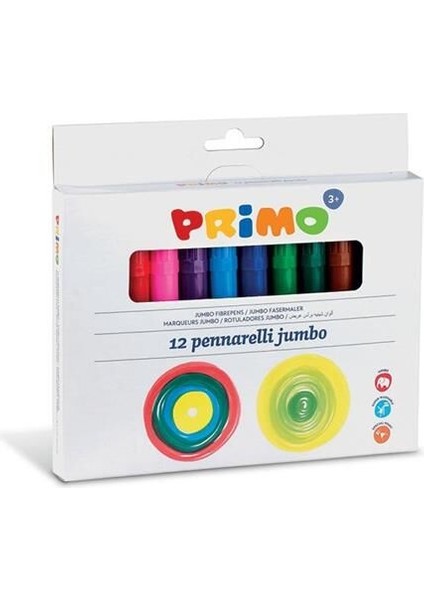 Yıkanabilir Jumbo Keçeli Kalem 12 Renk (MC-603JUMBO12)