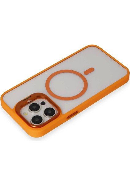 Joko iPhone 15 Pro Max Kılıf Roblox Lens Magsafe Standlı Kapak - Turuncu modelleri