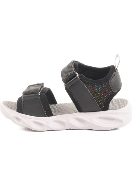 Siyah Cırtlı Işıklı Erkek Çocuk Spor Sandalet 018127 P fiyatları