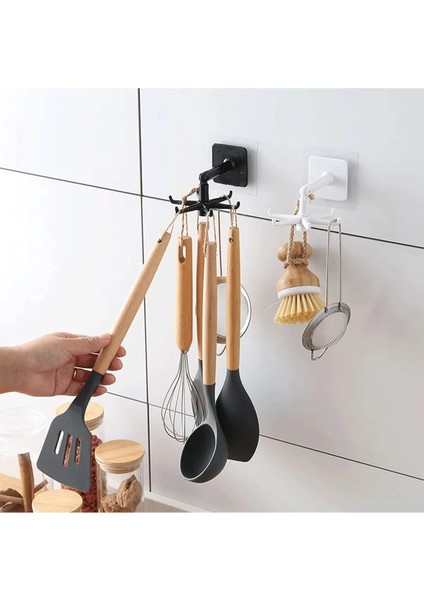 360° Döner 6 Kancalı Askı – Mutfak ve Banyo Için Havlu, Kepçe, Tava Askılığı, Pratik Organizer fiyatları
