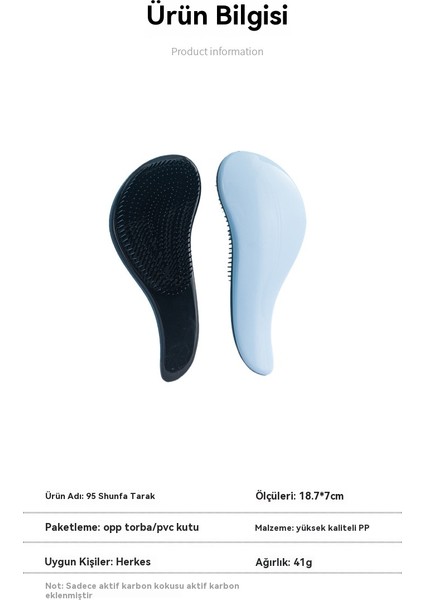 Düğüm Önleyici Yumuşak Dişler Kafa Masajı Hava Yastığı Düz Saç Tarağı (Yurt Dışından) fırsatları