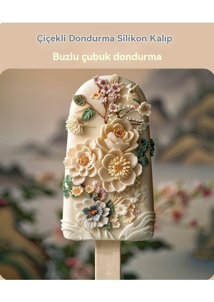 Çiçek Gıda Sınıfı Silikon Dondurma Kalıbı (Yurt Dışından) fırsatları