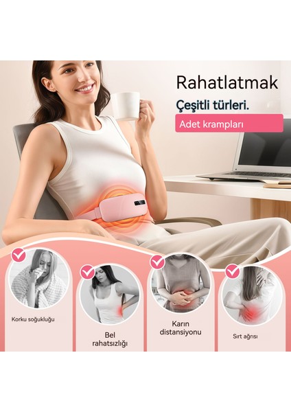 Dijital Titreşim Masajı Isıtmalı Göbek Isıtmalı Bel Kemeri (Yurt Dışından) fiyatları