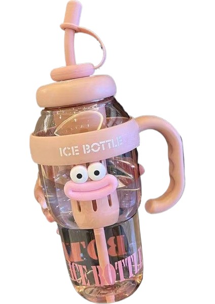 Büyük Kapasiteli Büyük Mac Büyük Ağız Pipet ile Kullanışlı Çay Sızıntısı Çay Plastik Bardak (Yurt Dışından)