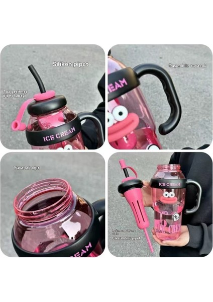 Büyük Kapasiteli Büyük Mac Büyük Ağız Pipet ile Kullanışlı Çay Sızıntısı Çay Plastik Bardak (Yurt Dışından) modelleri