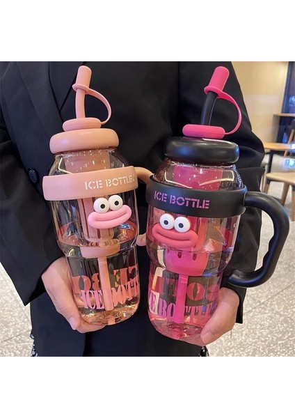 Büyük Kapasiteli Büyük Mac Büyük Ağız Pipet ile Kullanışlı Çay Sızıntısı Çay Plastik Bardak (Yurt Dışından) indirimleri