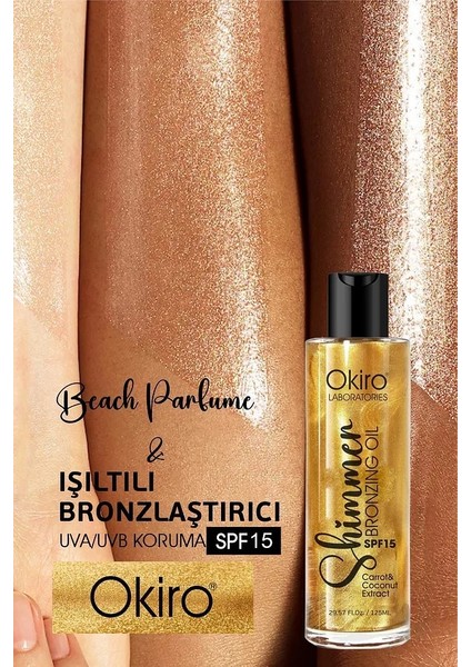Shimmer Spf 15 E Vitaminli Besleyici Işıltılı Bronzlaştırıcı Yağ 125 Ml. modelleri