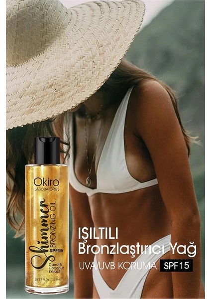 Shimmer Spf 15 E Vitaminli Besleyici Işıltılı Bronzlaştırıcı Yağ 125 Ml. fırsatları