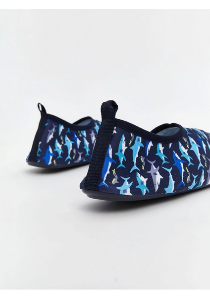 Lcw Steps Lacivert Köpek Balığı Baskılı Erkek Çocuk Deniz Ayakkabısı indirimleri