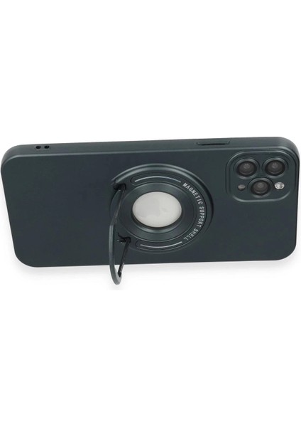 iPhone 12 Pro Kılıf Lukka Magneticsafe Kapak - Koyu Yeşil modelleri