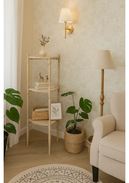 Puzzle Salon&oturma Odası Üçgen Raf - Cappucino