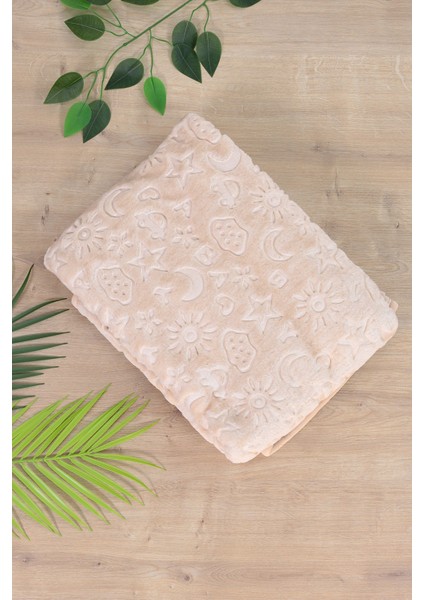 Bulut Yıldız Desenli Peluş Bebek Battaniyesi Yumuşacık, Bebek Hediyesi 100X120 cm STL7053 modelleri