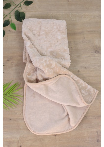 Bulut Yıldız Desenli Peluş Bebek Battaniyesi Yumuşacık, Bebek Hediyesi 100X120 cm STL7053 fırsatları