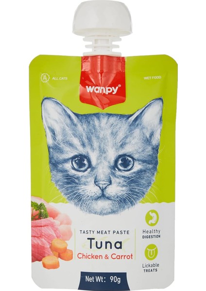 Taze Ton Balıklı&tavuklu Kedi Et Ezmesi 90 gr