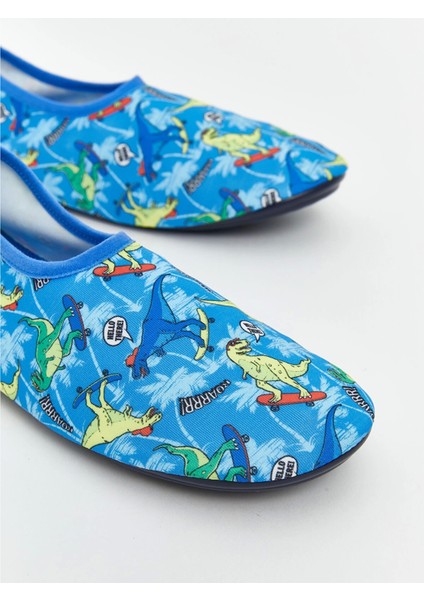 Lcw Steps Mavi Baskılı Erkek Çocuk Deniz Ayakkabısı modelleri