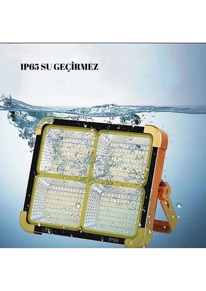 MX-9020 200W Taşınabilir Şarjlı Solar LED Projektör 3 Renk