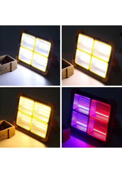 MX-9020 200W Taşınabilir Şarjlı Solar LED Projektör 3 Renk fiyatları