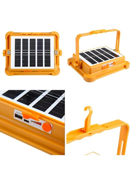 MX-9020 200W Taşınabilir Şarjlı Solar LED Projektör 3 Renk modelleri