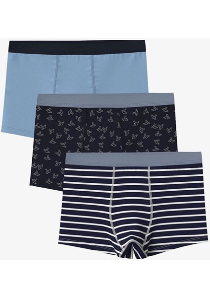 Lcw Kids Lacivert Erkek Çocuk Boxer 3'lü