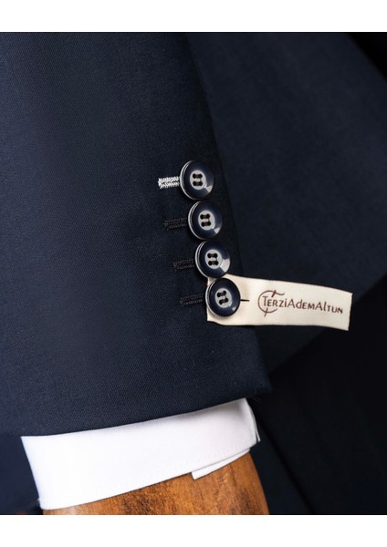 Italyan Stil Kombin Takım Elbise Ceket Yelek Pantalon Lacivert T14354 indirimleri