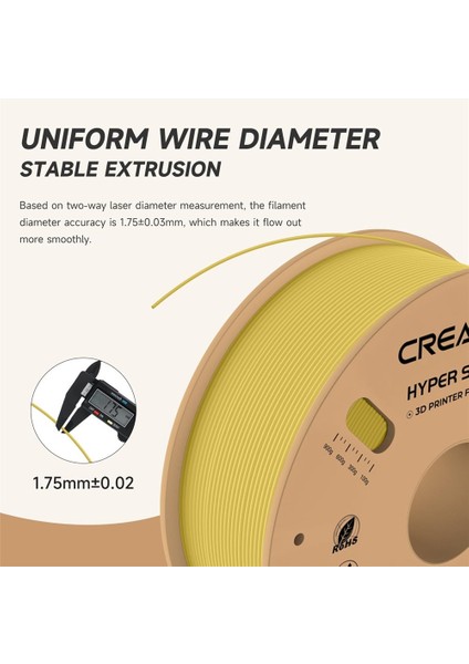 Hyper Pla Altın Filament 1.75MM 1kg - modelleri