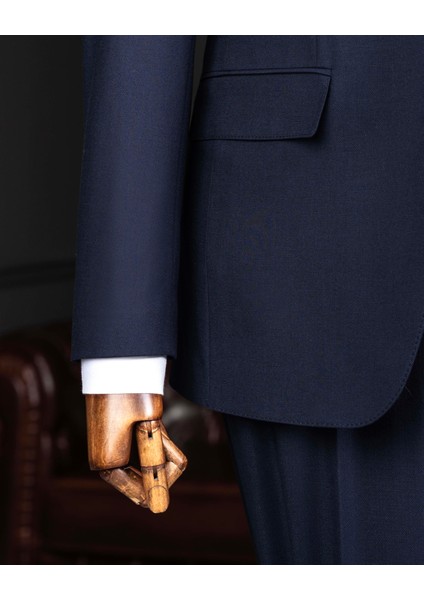 Italyan Stil Kombin Takım Elbise Ceket Yelek Pantalon Lacivert T14041 fırsatları