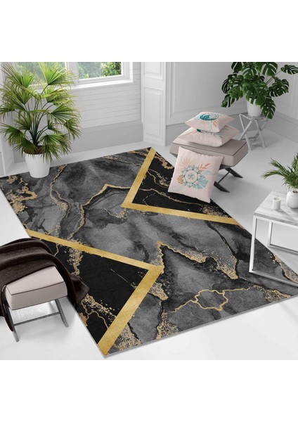 Kaymaz Taban Yıkanabilir Halı – Mutfak, Salon, Yatak Odası Için Modern Dijital Baskı Halı