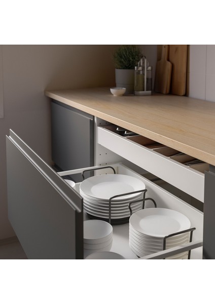 Uppdatera Tabaklık 18-31 cm Antrasit Dayanıklı Ayarlanabilir Çekmece Düzeni fiyatları