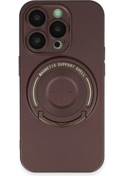 iPhone 14 Pro Kılıf Lukka Magneticsafe Kapak - Kahverengi