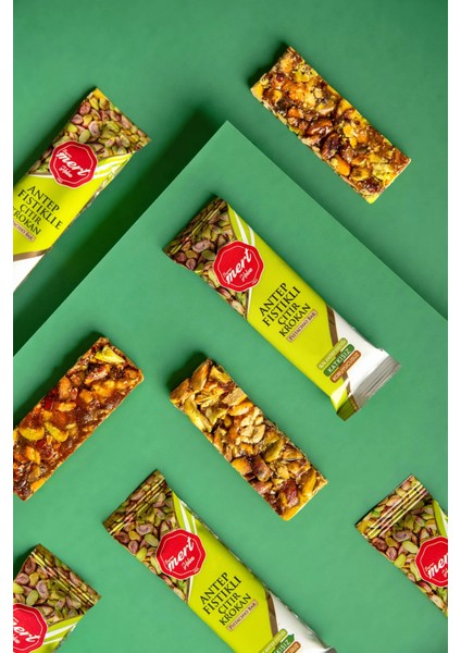 Şeker İlavesiz Antep Fıstıklı Çıtır Krokan Bar (6'lı Paket) fiyatları