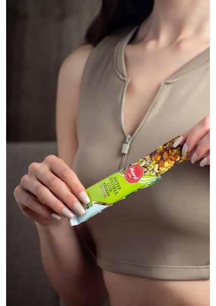 Şeker İlavesiz Antep Fıstıklı Çıtır Krokan Bar (6'lı Paket) modelleri
